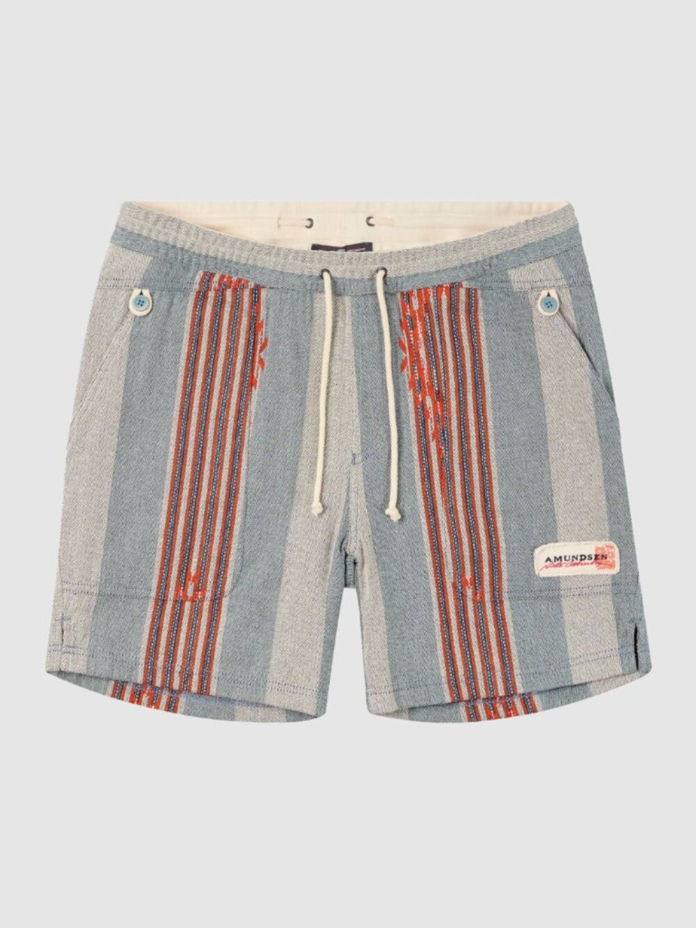 Amundsen 7Incher Fjord Baja Shorts Size S Blue Multi